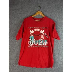 Chicago Bulls Nba Trench Ultra T Shirt Mens   Red Short Sleeve